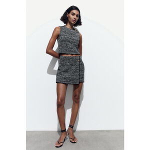 Women's Zara Skirt S Gray
